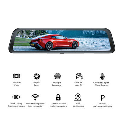 Câmera de painel de carro ODM SONY335 DVR 4K com GPS