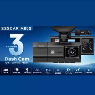 Sony IMX335 1080P lente dupla carro DVR câmera veículo caixa preta 2,5 K