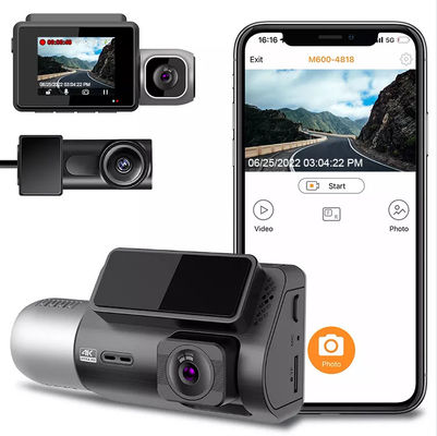 Dashcam 3 canais Wifi 4k 2 polegadas IPS 4g ADAS Espelho Blackbox