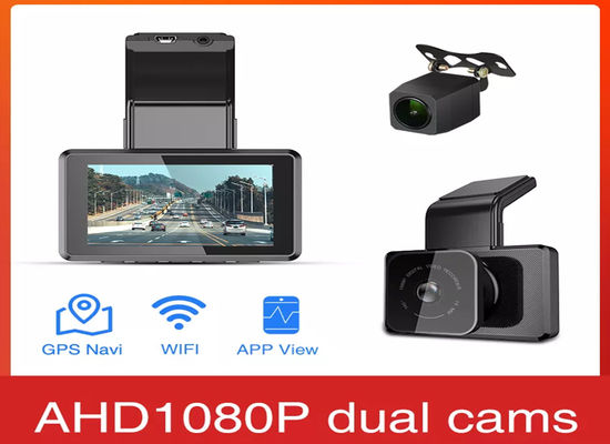 WIFI GPS Logger 4K painel de carro montado painel câmera 3 polegadas