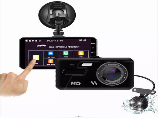 Câmera frontal e interna XINLIHANG 1080P 4 polegadas com indicador de velocidade