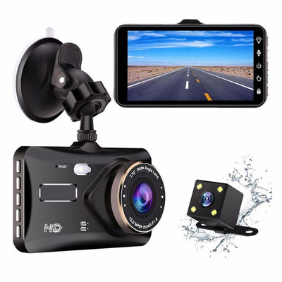 Smart IPS WDR Câmera espelho de carro DVR Auto Dashcam frontal e traseiro