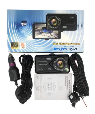 Smart IPS WDR Câmera espelho de carro DVR Auto Dashcam frontal e traseiro