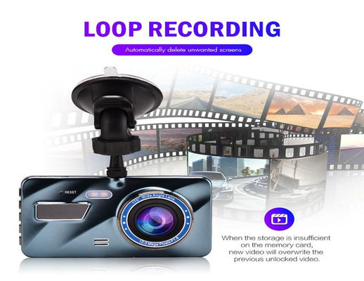 Câmera WDR para carro FHD 1080P Stream Media Mirror Dash Cam Night Version 128 GB