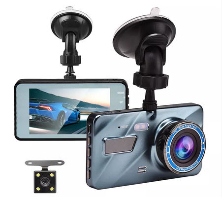 Veículo WDR IPS Touchscreen Video Dash Cam Recorder Blackbox Dual Lens