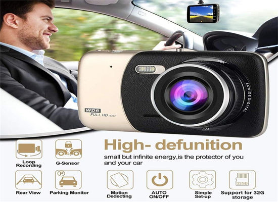 Câmera de entrada e saída panorâmica montada em painel automático inteligente 1080P 128GB