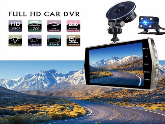Dashcam ativado por movimento do veículo de 128 GB Dashcam Dashboard frontal e traseiro Blackbox