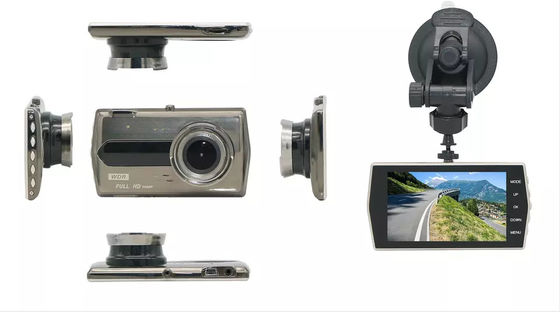Dual HD 1080P Car DVR Dash Cam Recorder Tela IPS de 4 Polegadas Câmera Frontal e Traseira