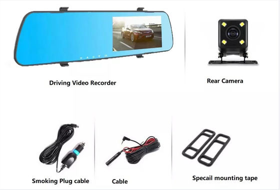 DVR de carro de 12 MP montado em painel de controle Câmera de registro automático Gravação de ciclo