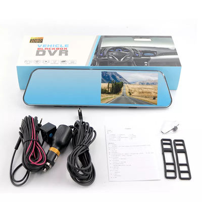 60HZ Blackbox retrovisor Dash cam câmera de carro dirigindo gravador de vídeo 1080P