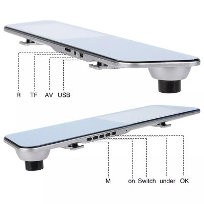 Veículo de lente dupla Blackbox DVR Full HD 1080P câmera de carro espelho retrovisor
