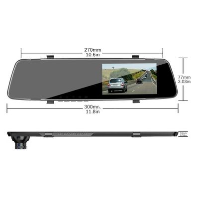 Carro DVR espelho Live View Dash Cam com detecção de movimento 4,5 polegadas