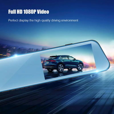 Veículo montado em painel Blackbox DVR HD 1080P espelho de carro Dash Cam lente dupla
