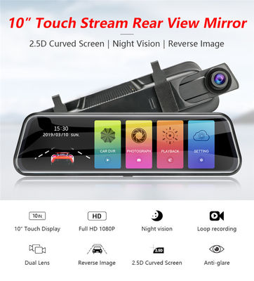 ODM IPS tela sensível ao toque Full HD carro DVR câmera lente dupla Dash Cam 6X zoom digital