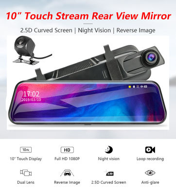 32 GB 10 polegadas veículo Blackbox DVR Dash Cam FHD 1080p Stream Media