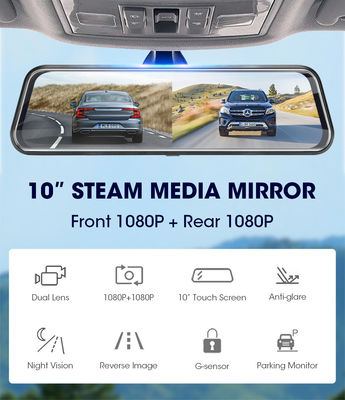 Câmera de carro com controle de voz de 32 GB FHD 1080P modo Dashcam estacionamento IP57 à prova d'água