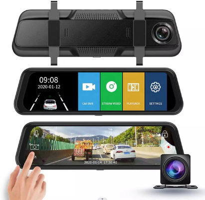 Streaming de mídia WDR 1080p Dash Cam Mirror DVR Full HD 1080P 10 polegadas