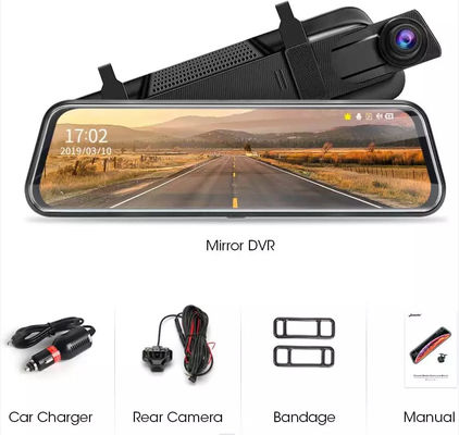 Tela de toque IPS 2.5D de 10 polegadas montada no painel monitor de estacionamento com câmera FHD1080P