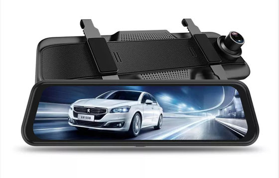 Câmera de carro DVR 4G com tela sensível ao toque de 9,66 polegadas Gravador de vídeo