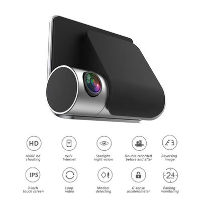 Monitor de estacionamento gravação de ciclo Full HD carro DVR 1080p Dashcams para carros