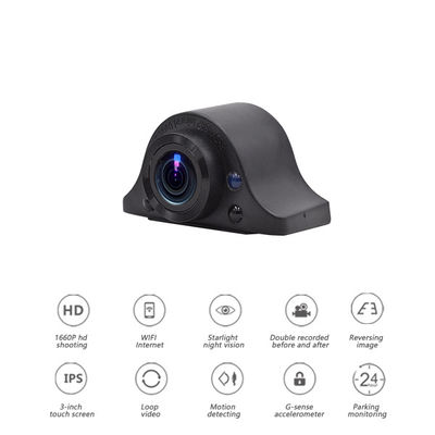 Monitor de estacionamento gravação de ciclo Full HD carro DVR 1080p Dashcams para carros