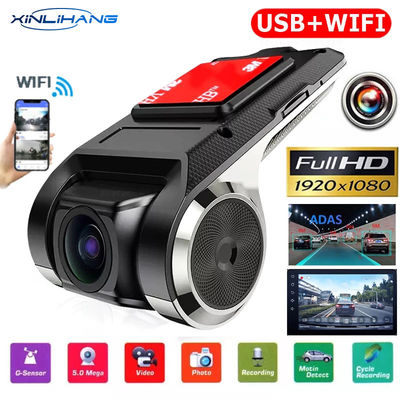 Mini câmera automática ADAS DVR gravador de vídeo USB visão noturna para Android