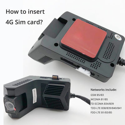 MTK6753 Chip duplo ao vivo 4K GPS Dash Cam para rastreamento de frota de carros estacionados