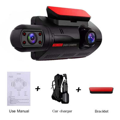 Retrovisor de carro Blackbox DVR Dash Cam Câmera digital para carro Painel 3 lentes 1080p
