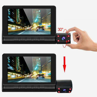AVI mini 3 lentes carro DVR Dash Cam gravadora HD 4 polegadas sensor GC2053