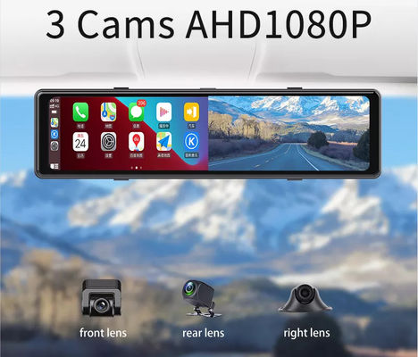 Sem fio Carplay Full HD Wi-Fi Adas Usb Carro DVR Câmera 1440P