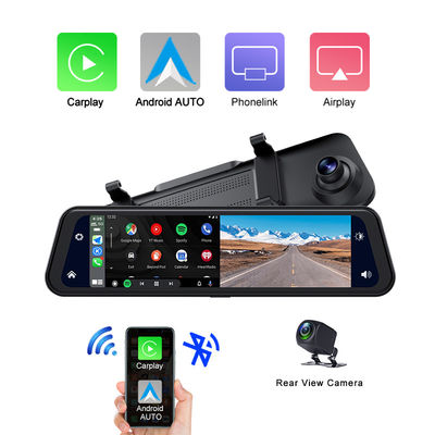 Dual Cams HD1080P Carplay Dashboard Blackbox Driving Video Recorder 12 polegadas 2K