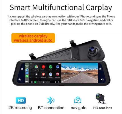 Bluetooth Android sem fio Carplay Dashboard Dashcam Navegação GPS