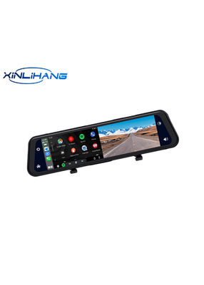 Espelho de lente dupla Dashcam Carplay Câmera reversa sem fio automática Miracast 2K 12 polegadas