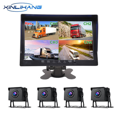 Câmera de painel montada em painel de caminhão de 10 polegadas 128G sistema de câmera DVR automotivo 9V-36V