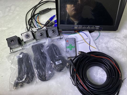 Câmera de painel montada em painel de caminhão de 10 polegadas 128G sistema de câmera DVR automotivo 9V-36V