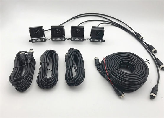 AHD 720P Veículo Caminhão Tela de 9,66 Polegadas Dash Cam Gravador DVR 4CH