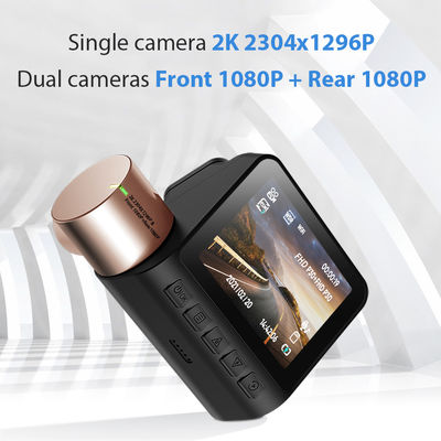 Dual Lens invisível Dash Cam DVR Night Vision WDR GPS embutido