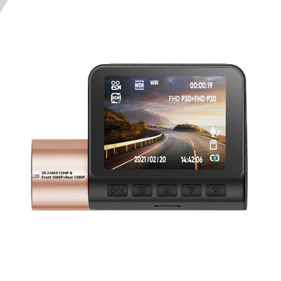 Carro caixa preta LCD 4K GPS Dash Cam com gravador de vídeo WIFI GPS