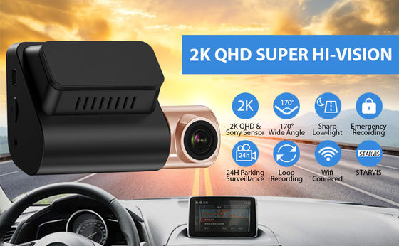 Carro caixa preta LCD 4K GPS Dash Cam com gravador de vídeo WIFI GPS