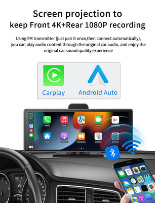 4K Android Auto ADAS WiFi Dash Cam AUX FM GPS 10,26&quot; carro DVR CarPlay